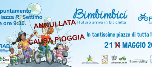 Domenica 21 maggio 2023 – Bimbimbici FIAB Palermo ANNULLATA.